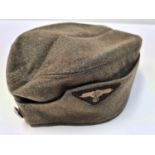 WW2 German SS-VT Overseas Side Cap. RZM-SS Label inside