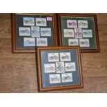 3x Framed motorcycle collections inc BSA Norton and Velocette (3)