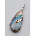 Opal Pendant Set in Silver. 2g