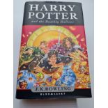 Hardback first edition of Harry Potter and the Deathly Hallows. Excellent condition with original