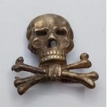 WW1-WW2 Brunswick Regiment Skull Badge.