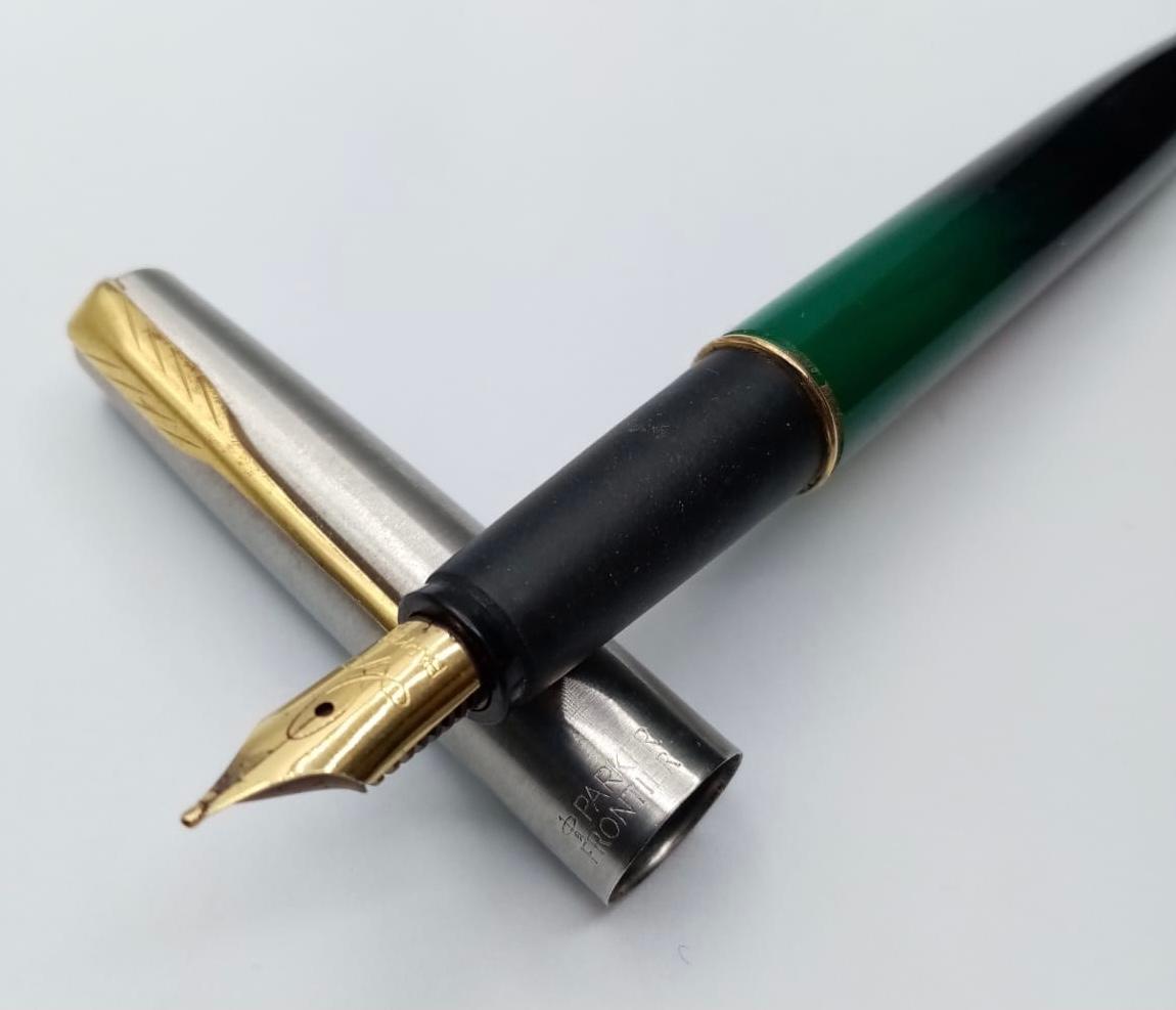Pair of Parker Fountain Pens, 1x Regular Ink Filler. 1x Cartridge Ink System. - Image 4 of 4