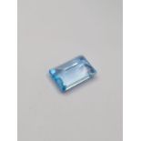8.20ct Blue Topaz Gemstone with IDT Certificate