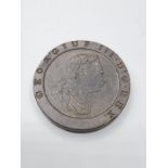 1797 cartwheel two pence coin in good condition