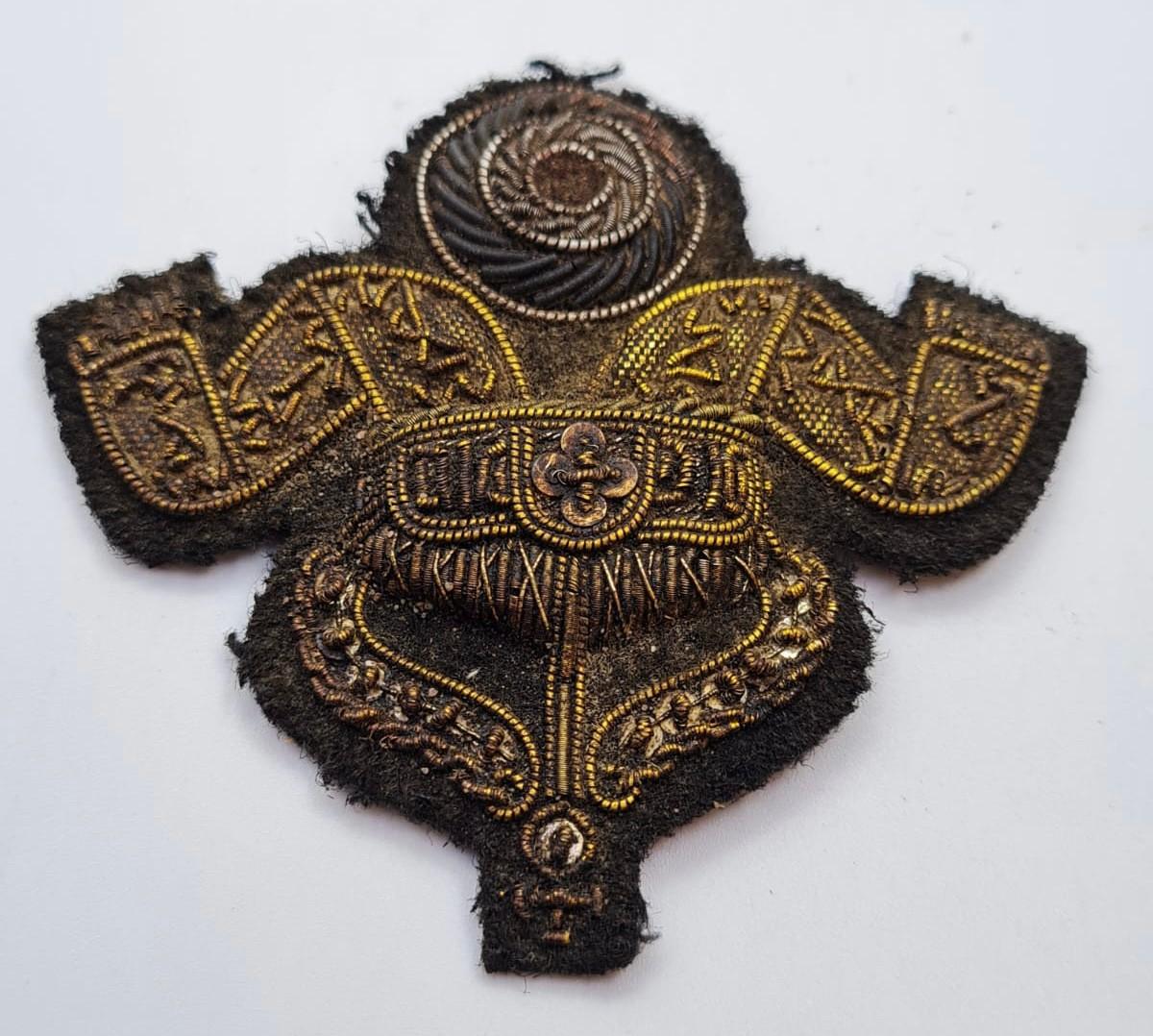 WW1 Imperial German Kaiserliche Marine (Navy) Bullion Officers Cap Badge.
