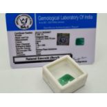 6.10ct certified Emerald gemstone