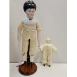 Two Modern Elizabethan Style Dolls : Tallest 30cm