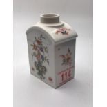 Meissen 1710 - 1910 Bicentenary Porcelain Tea Caddy Flask. Height 10 cm