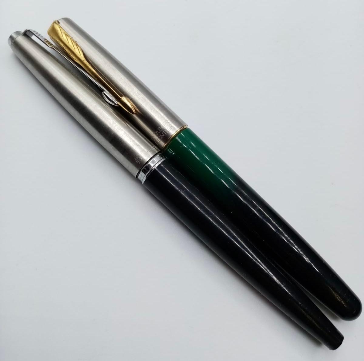 Pair of Parker Fountain Pens, 1x Regular Ink Filler. 1x Cartridge Ink System.