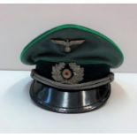 WW2 German army officers cap (repro)