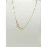 Tiffany 18k gold chain; 1.3G; 16 inches