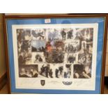 Limited Edition Framed Print 'Operation Nimrod' 228/250 Iranian Embassy Seige with Multiple