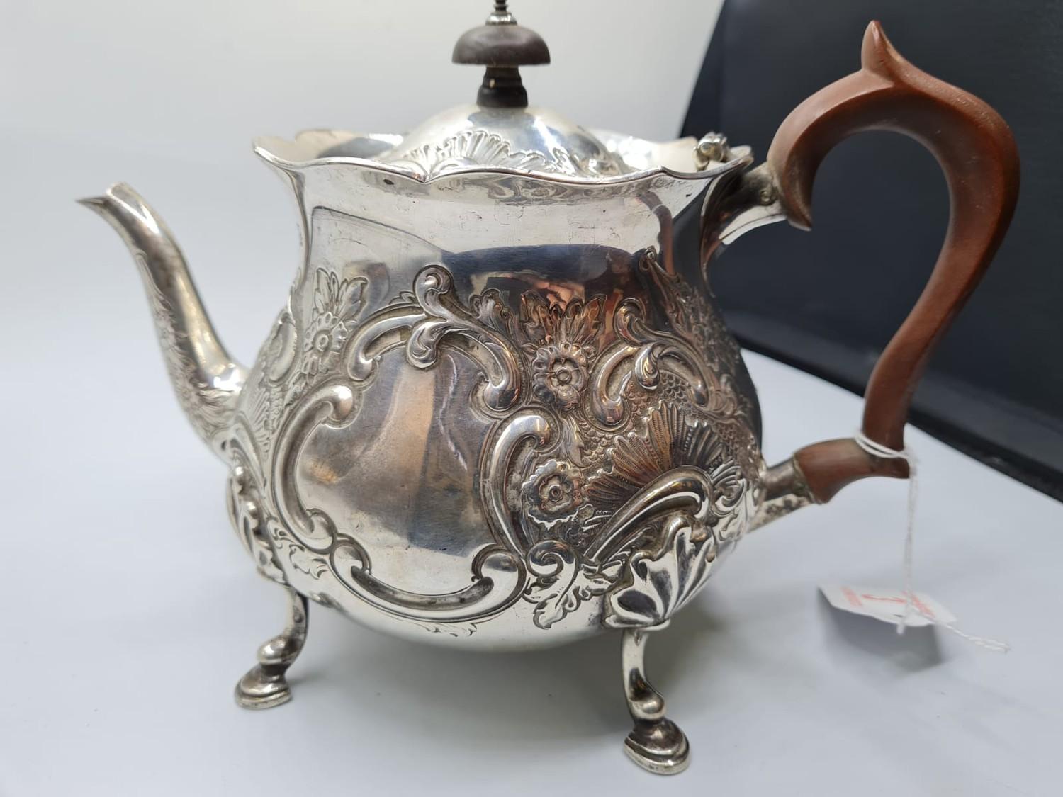 1920 Ornate Silver Teapot 766g