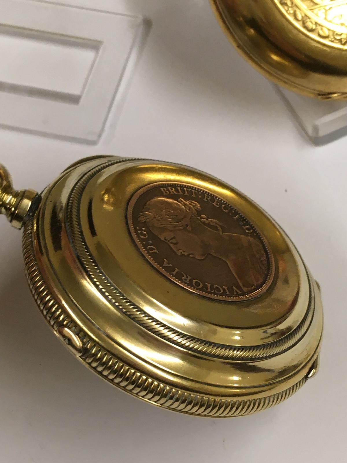 Antique Goliath pocket watch and very large antique Chronograph pocket watch (2) - Image 8 of 11