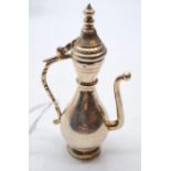 Miniature Persian Carafe/ Teapot Persian Hallmarks to Rim & Handle. Height 88mm. 30g