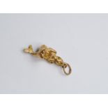 9CT Y/G MERMAID CHARM/PENDANT 2.7G