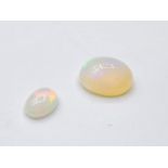 Set of 2 Fire opals with certificates
