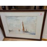A Water Colour by Gordon H Harris (42x56cm) "Sail Away"