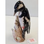 Goebel Lesser Spotted Woodpecker. Height 18 cm in excellent condition