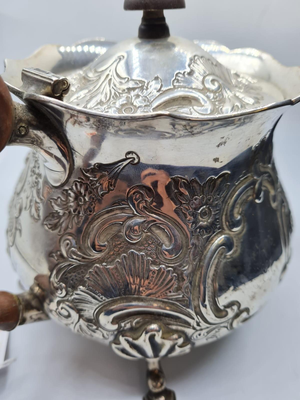 1920 Ornate Silver Teapot 766g - Image 6 of 8