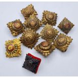 Collection of officers Pips/buttons having 'Tria Juncta batt in uno' from the order of Batt. Usually