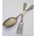 WW2 German 3rd Reich R.A.D (Labour Dept) Factory Canteen Fork & Spoon.