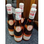 5 bottles of fine Rose wine from the Weingut, H.N. Steyert vineyard dated 1973