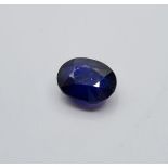 9.37ct Blue Sapphire Oval Shape Gemstone with Certificate