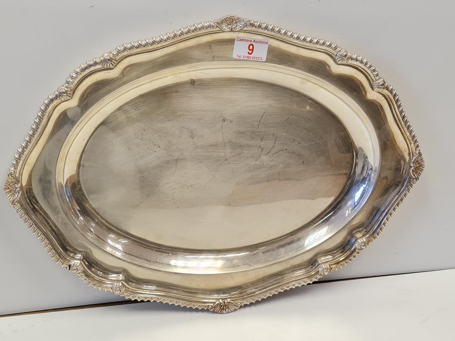 ASPREY STERLING SILVER TRAY, weight 1881.2G