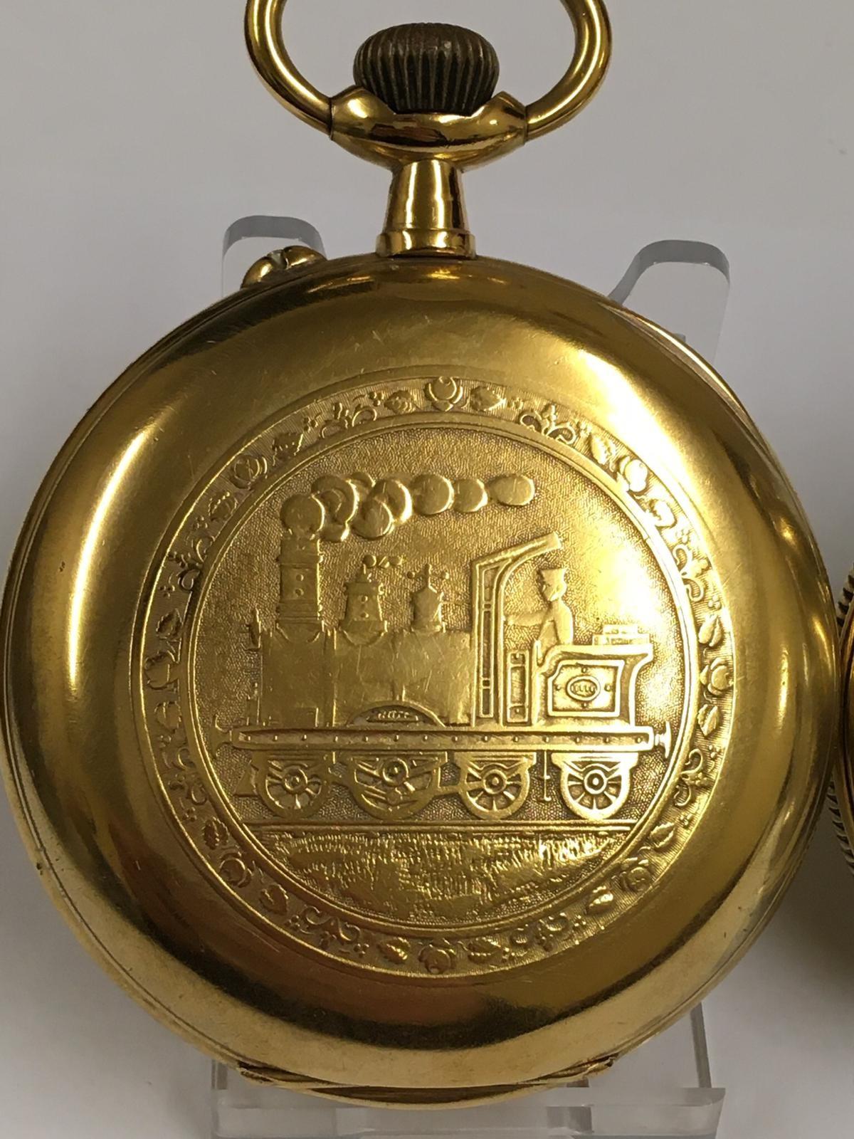 Antique Goliath pocket watch and very large antique Chronograph pocket watch (2) - Image 2 of 11
