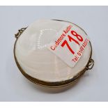 Vintage Shell Purse Approx 7cms Diameter. 42g