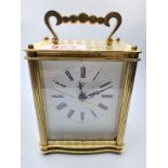Vintage Smiths Carriage Clock. Full working order. Battery operated. Small piece of glass missing at