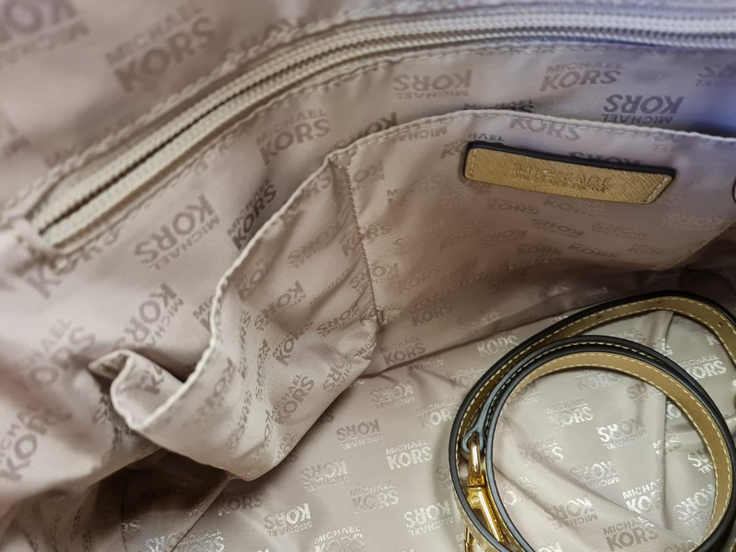 Michael Kors new and unused handbag in a subtle shade of Chantilly gold - Image 5 of 5