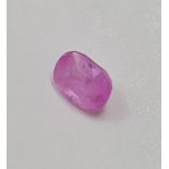 2.22ct Pink Sapphire Gemstone with Certificate mentioning origin as Sri Lanka - Unheated and