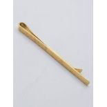 9ct gold money/tie clip, weight 2g