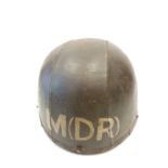WW2 period M (DR) "Messenger dispatch rider" cork & leather crash helmet