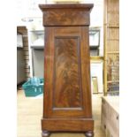 Victorian Mahogoney Jardiniere Stand with Cupboard and Ball Feet 100cms Tall and 42cms Wide at base.