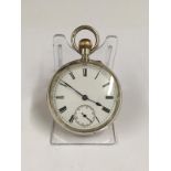 Antique sterling silver pocket watch ticks but stops, good balance just need cleaning