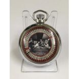Vintage spinning roulette pocket watch (gaming watch)