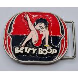 Betty Boop Enamelled Belt Buckle, 7.5x6.5cm approx.