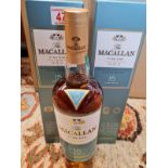 Two Boxed Bottles of ?The Macallan? Fine Oak Triple Cask Matured Single Malt Whisky. Over 15 Years