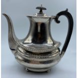 Silver Coffee Pot made in London 1904. weight 706g and 21cm tall