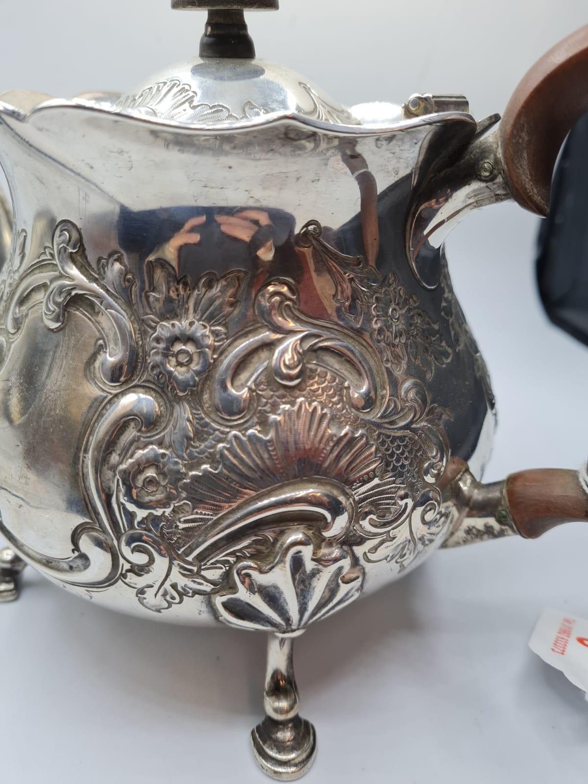 1920 Ornate Silver Teapot 766g - Image 2 of 8