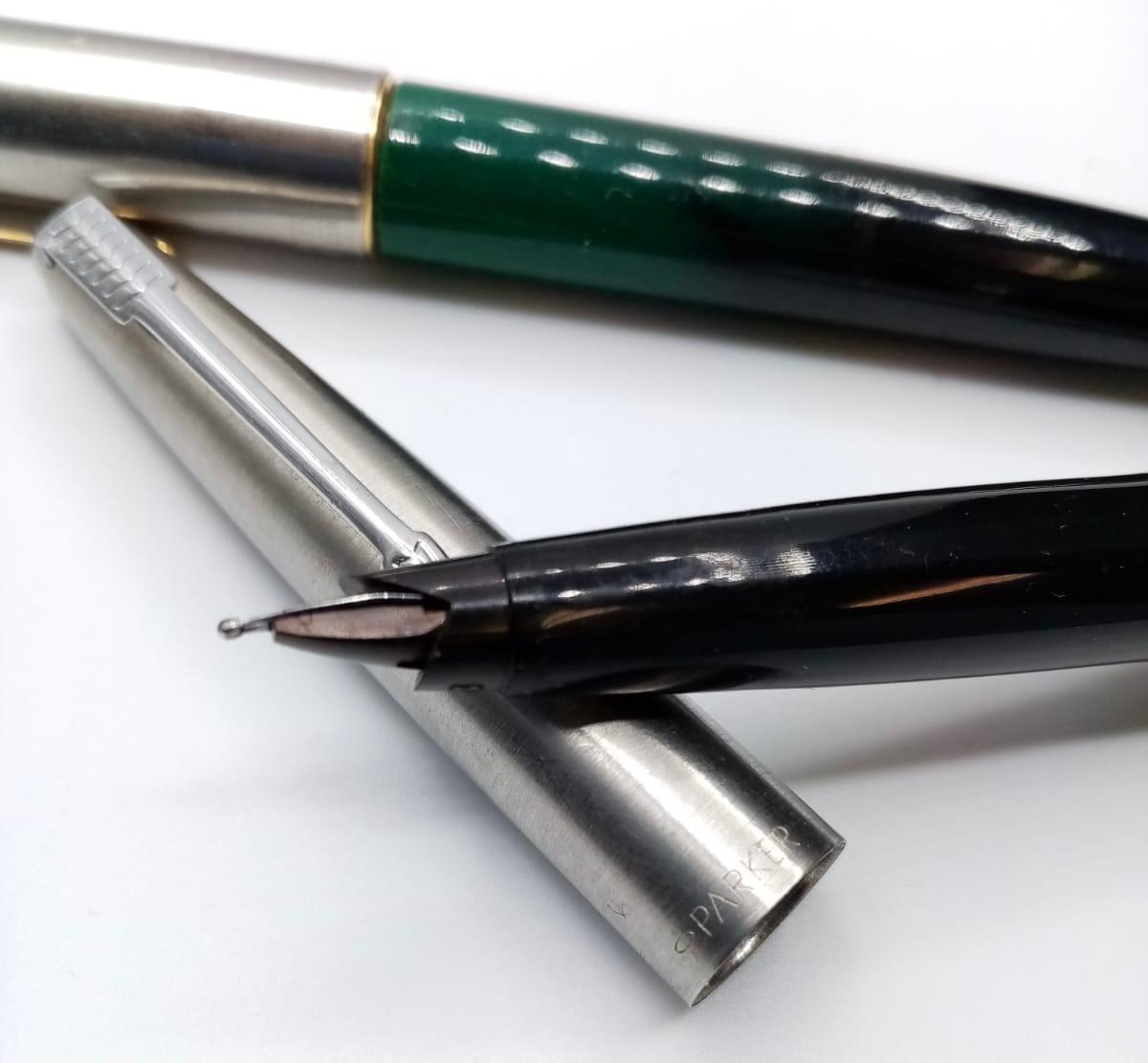 Pair of Parker Fountain Pens, 1x Regular Ink Filler. 1x Cartridge Ink System. - Image 3 of 4