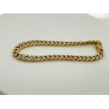 18k yellow gold bracelet with 4.65ct of diamonds; 23.6g; 7 inches