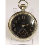 Military pocket watch H Williamson, requires attention