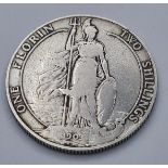 1903 Silver Florin, Very Fine Condition to Head and Milled Rim. Fine Condition to Brittania.