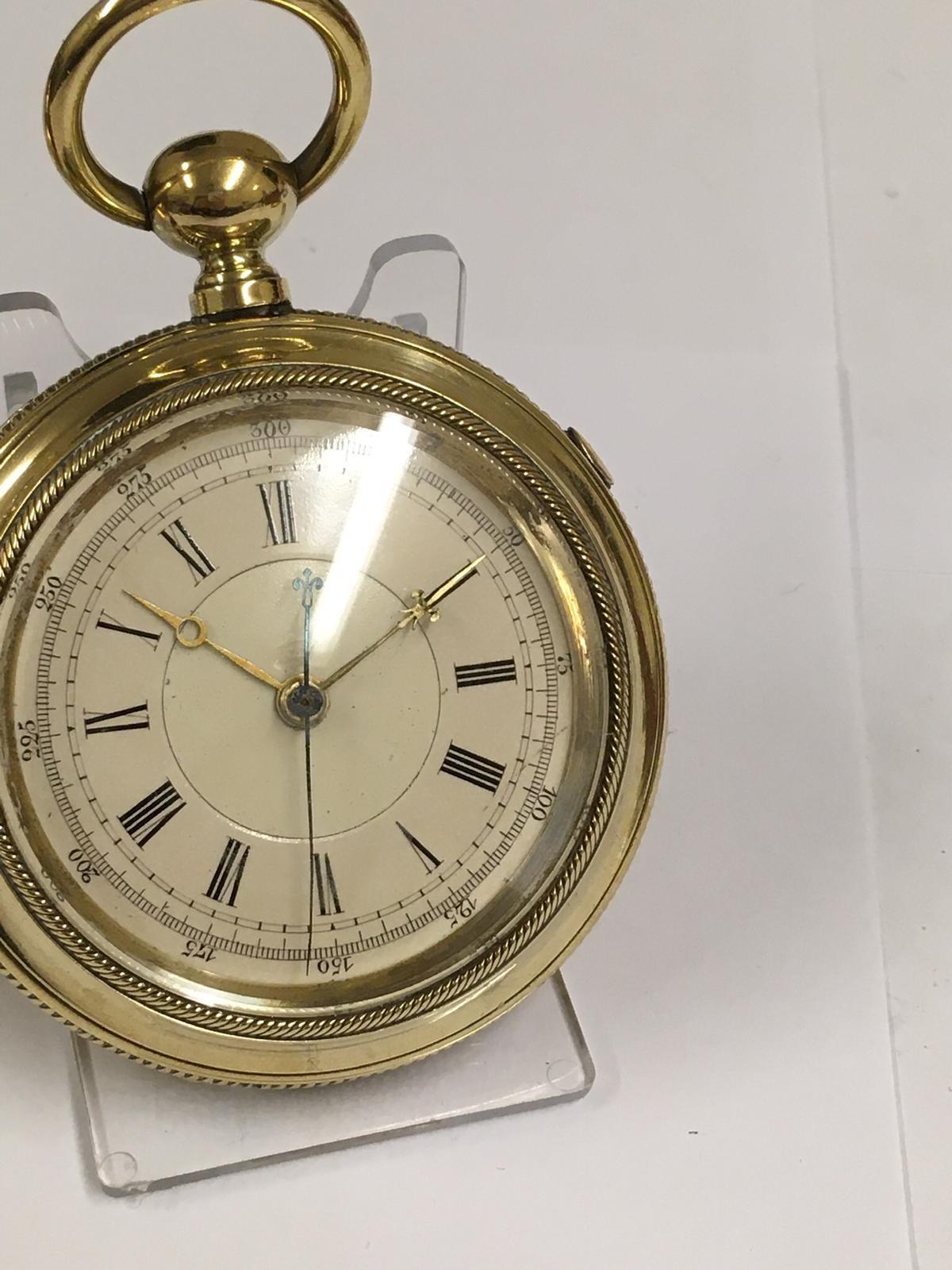 Antique Goliath pocket watch and very large antique Chronograph pocket watch (2) - Image 6 of 11