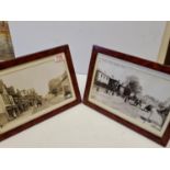 Cheshunt High Street and Waltham Cross Station Road framed black and white photographs. frame 33