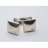 SILVER ARMANI CUFFLINKS